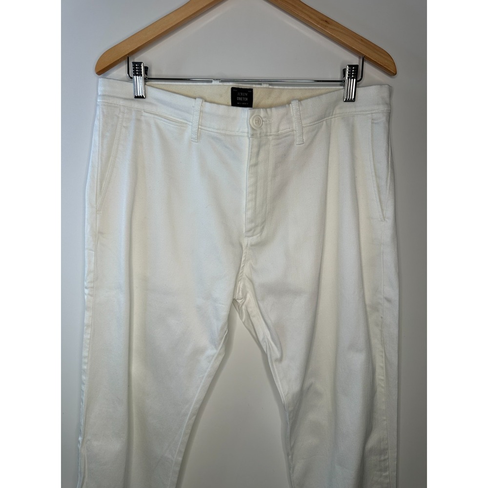 J.Crew 484 Slim-Fit Stretch Chino Pants White Men's Size 34 x 34 Casual Business - Picture 4 of 13
